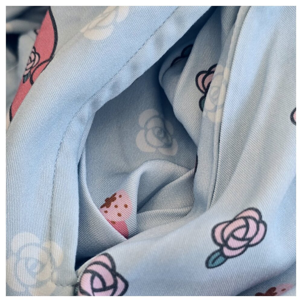 Sanrio My Melody Strappy Back Dress Size 2X Blue Midi Cosplay Bunny Cottagecore - Picture 8 of 9